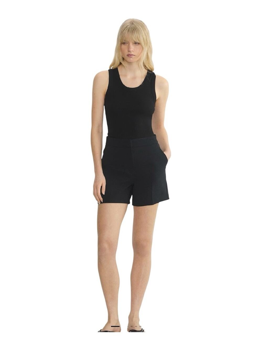 ARITZIA WILFRED Women’s Black Limitless High-Waist Tailored Stretch Shorts